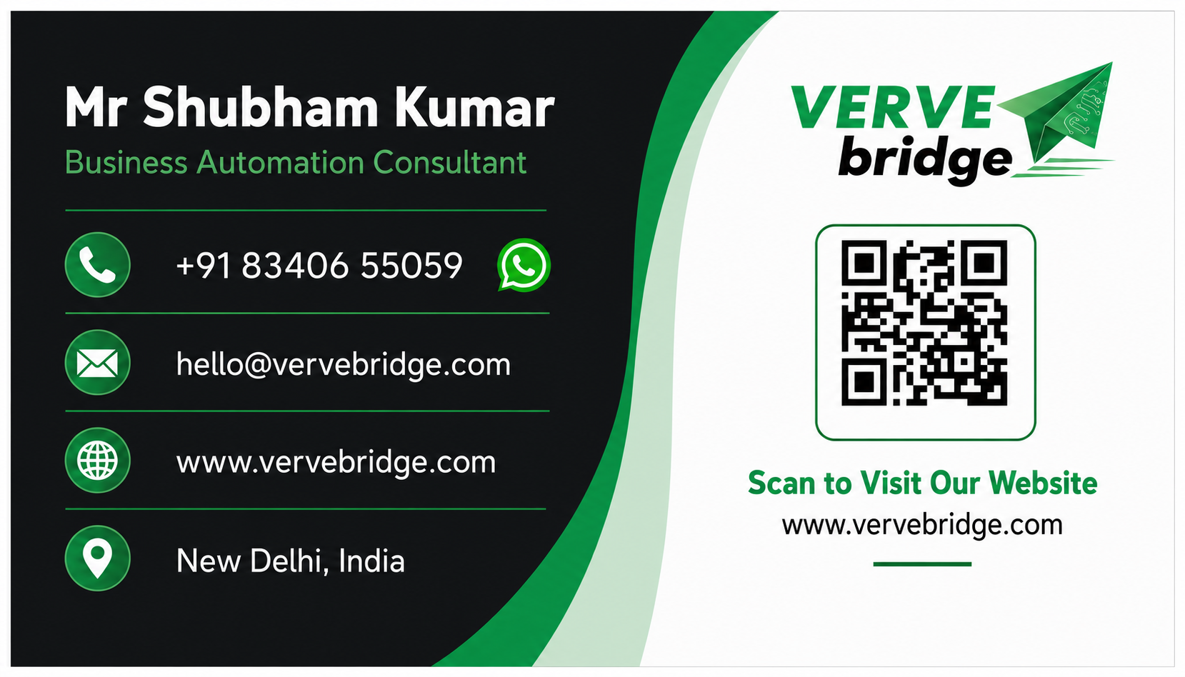 VerveBridge business card back side