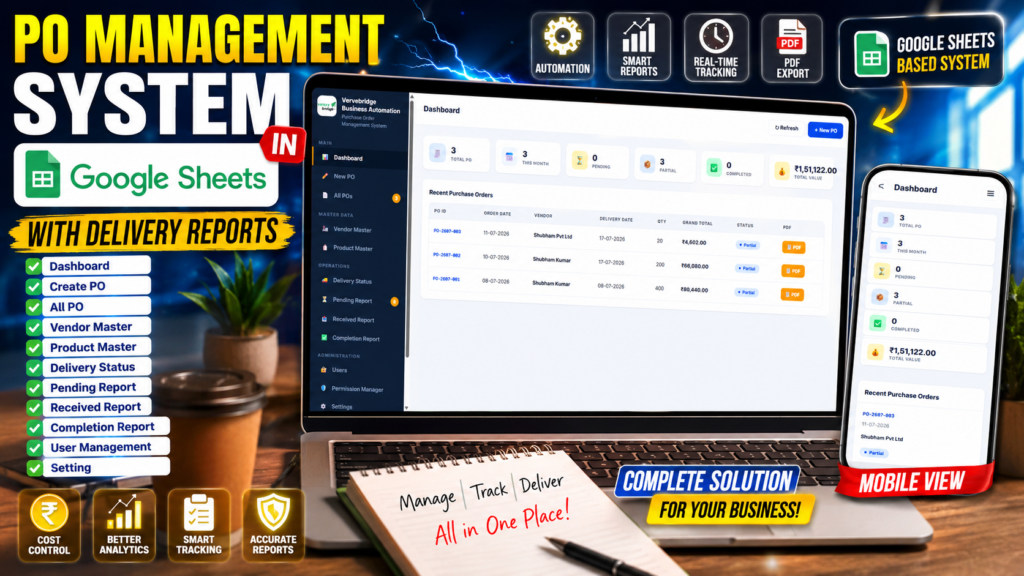 Po Management System in Google Sheet